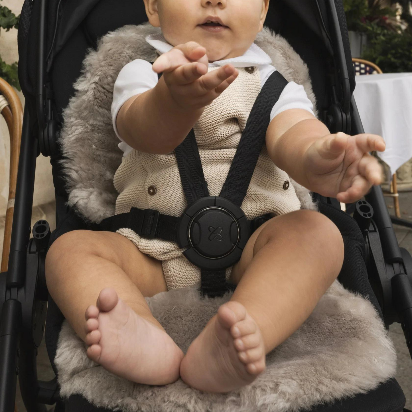 Naturally Sheepskins Baby Sheepskin Snuggler Shorn Pram liner
