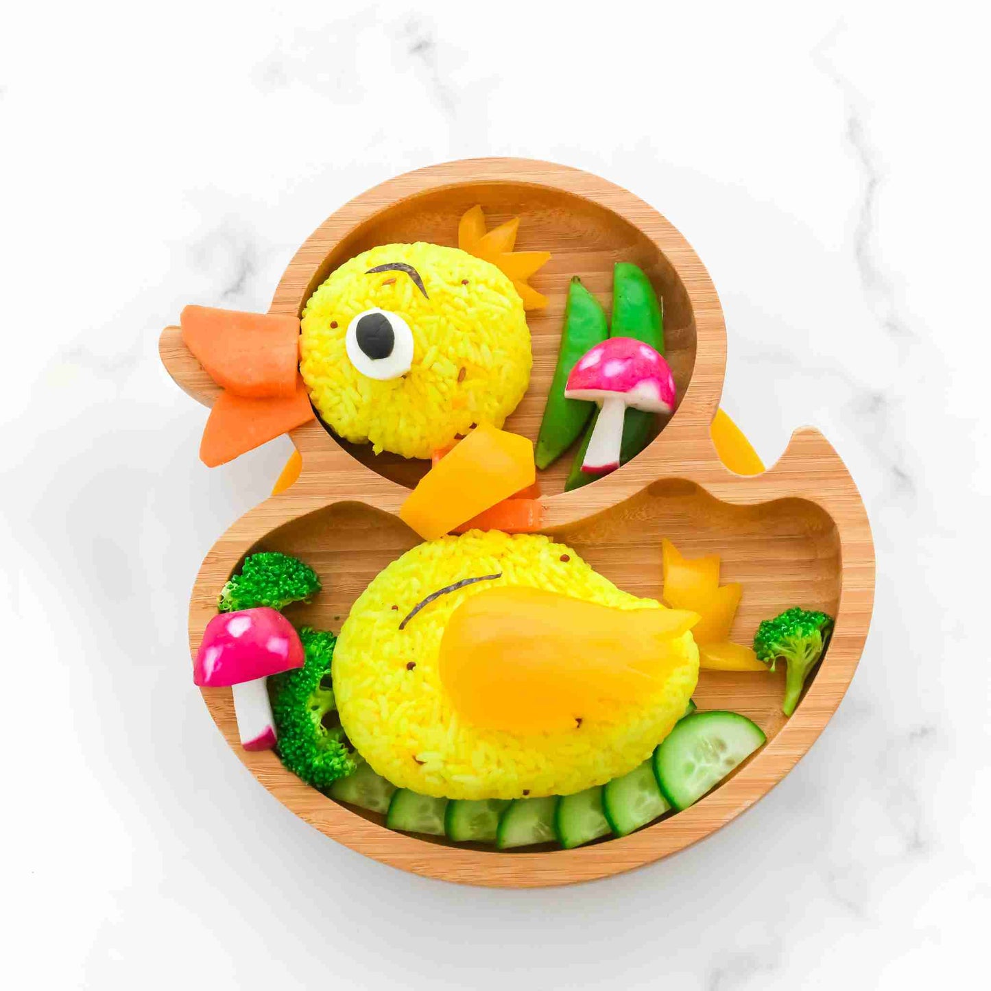 Eco Rascals Bamboo Duck Suction Plate