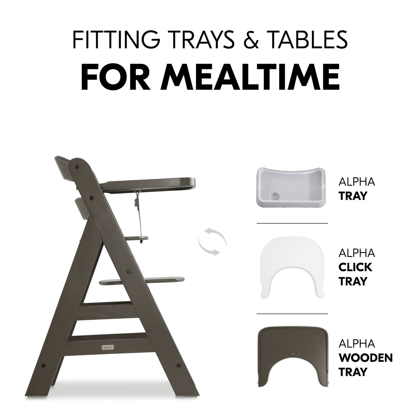 hauck Alpha+ Select Wooden Highchair