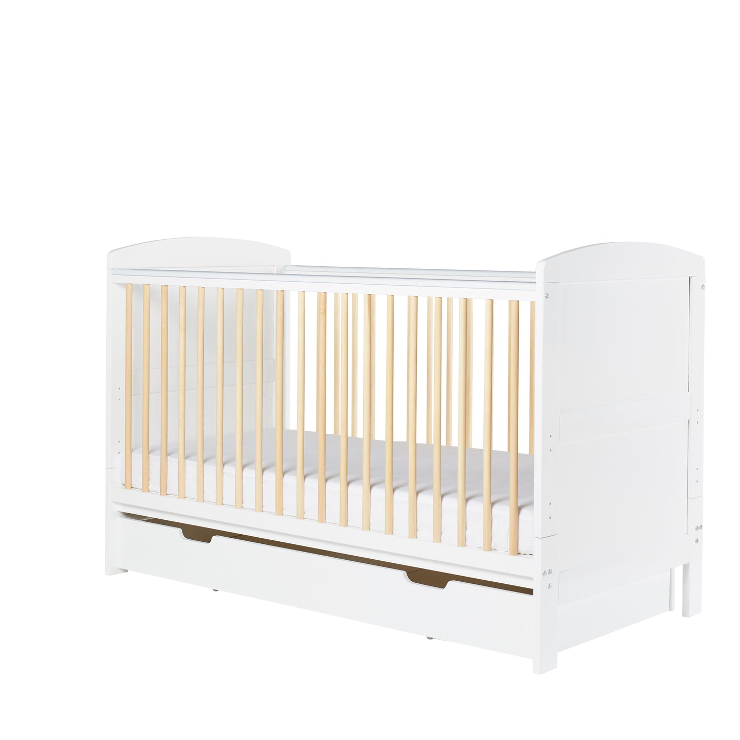 Ickle Bubba Coleby Scandi Cot Bed with Under Drawer