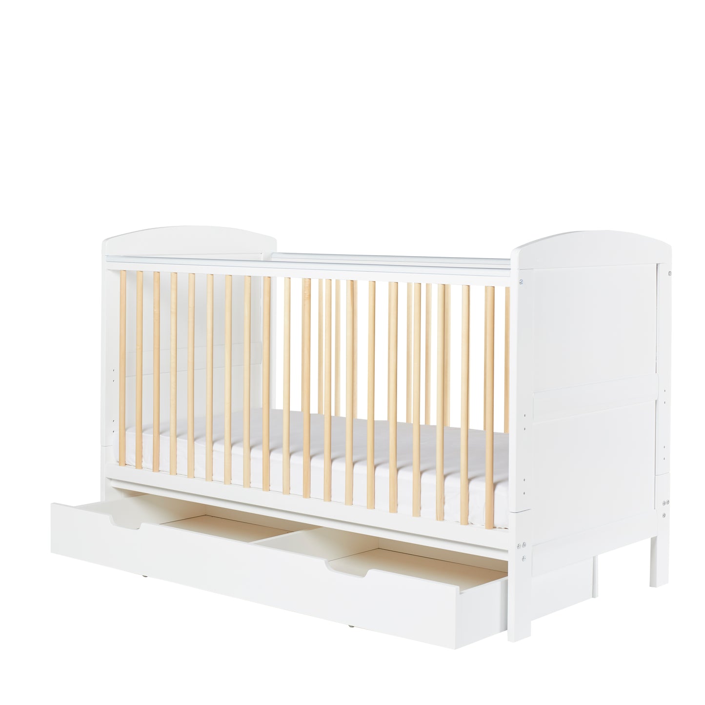 Ickle Bubba Coleby Scandi Cot Bed with Under Drawer