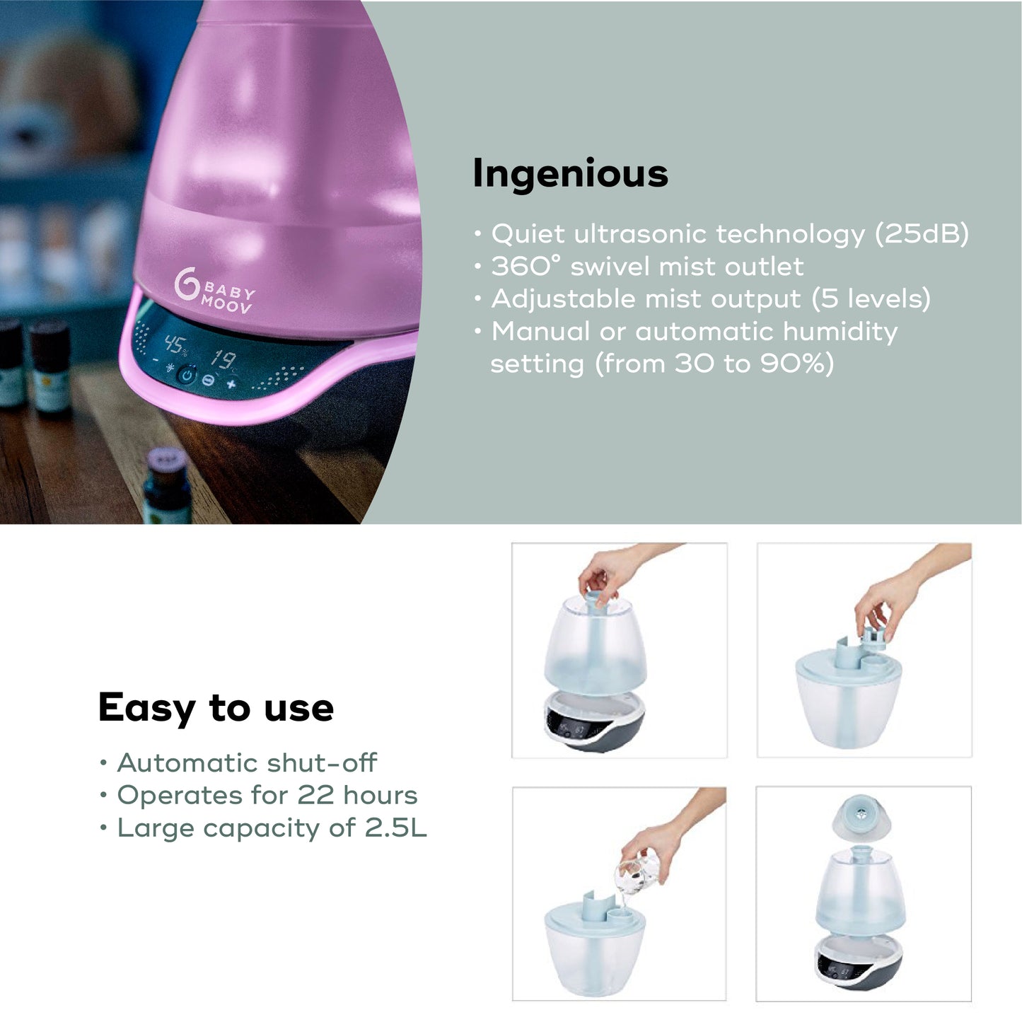 Babymoov Humidifier Hygro (+)
