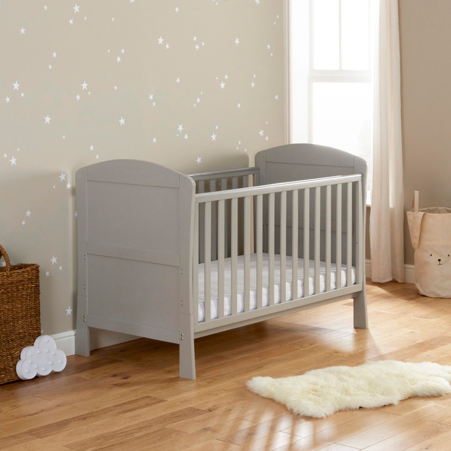 Babymore Aston Drop Side Cot Bed