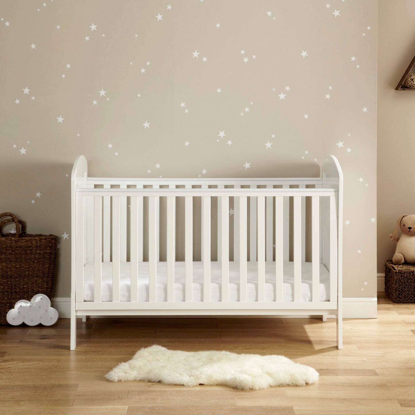 Babymore Aston Drop Side Cot Bed