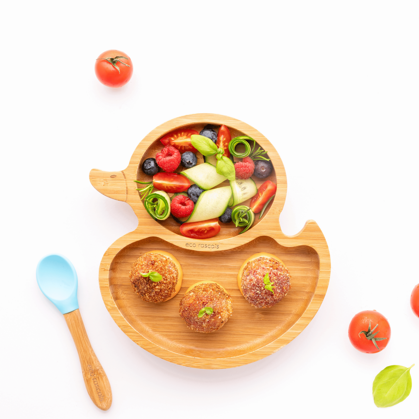 Eco Rascals Bamboo Duck Suction Plate