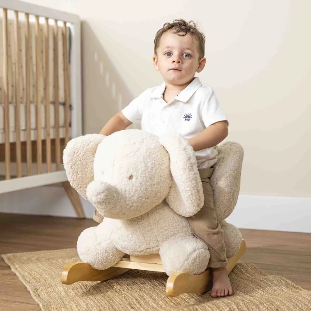 Nattou Teddy Rocker - Ecru Elephants
