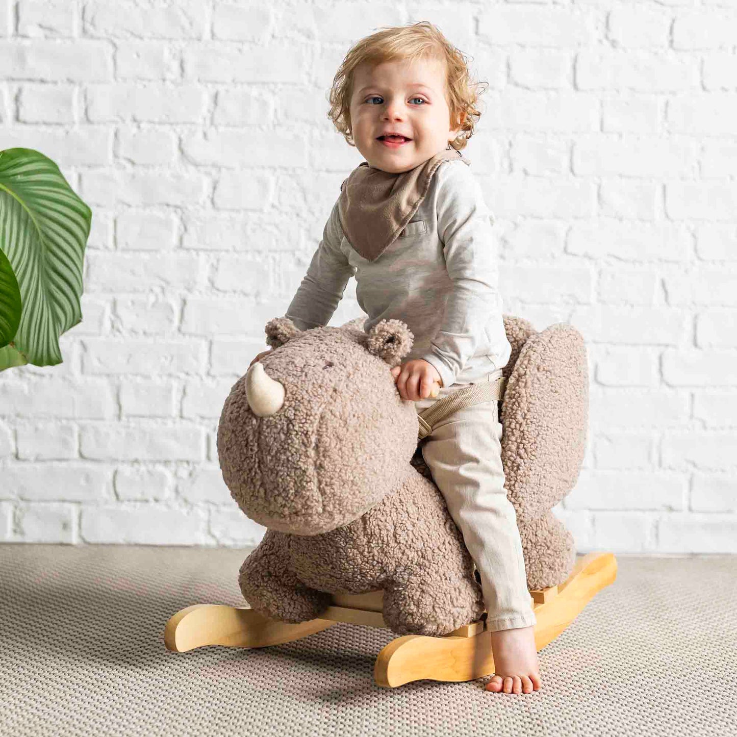 Nattou Teddy Rocker - Taupe Rhino