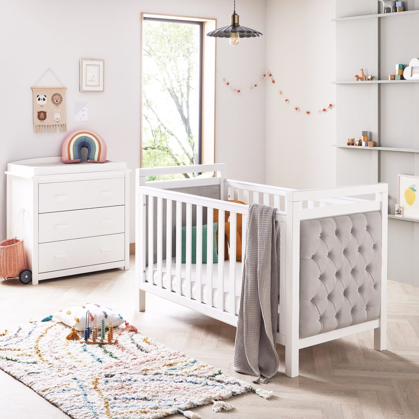 Babymore Velvet Deluxe Nursery Room Set