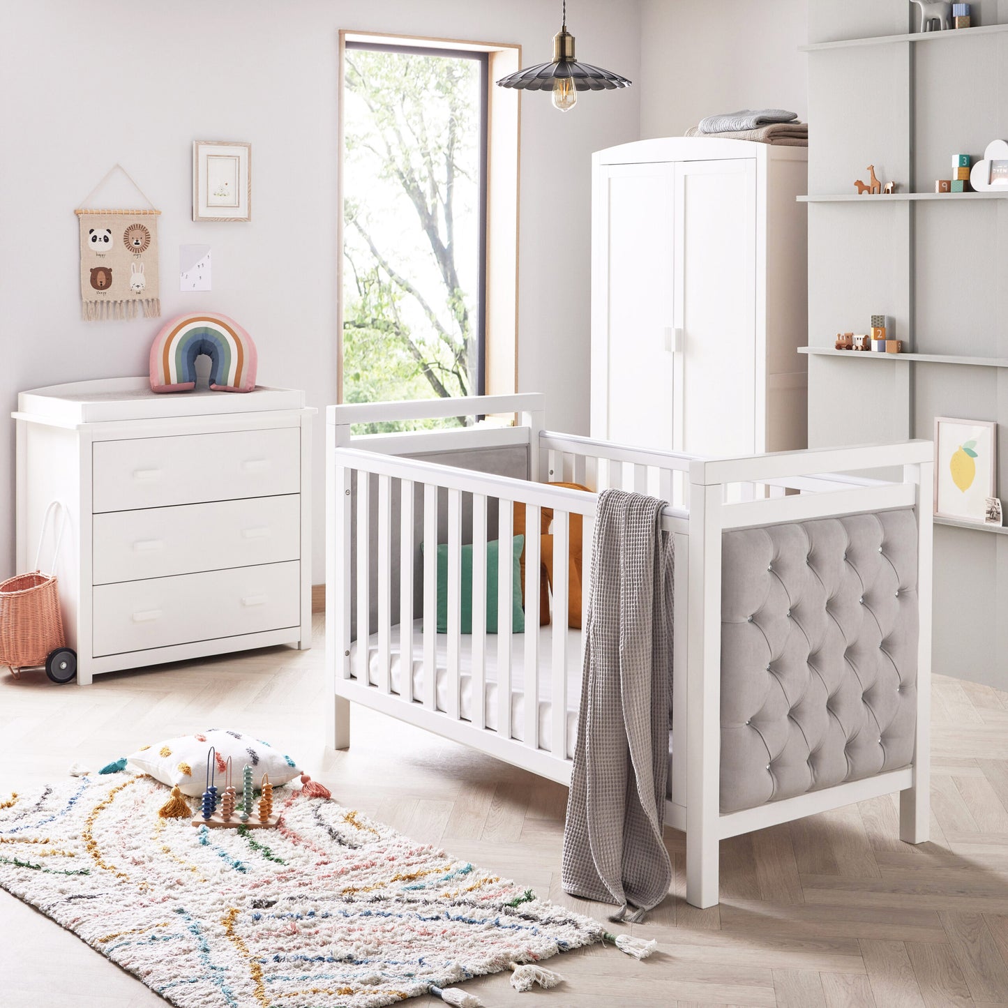 Babymore Velvet Deluxe Nursery Room Set