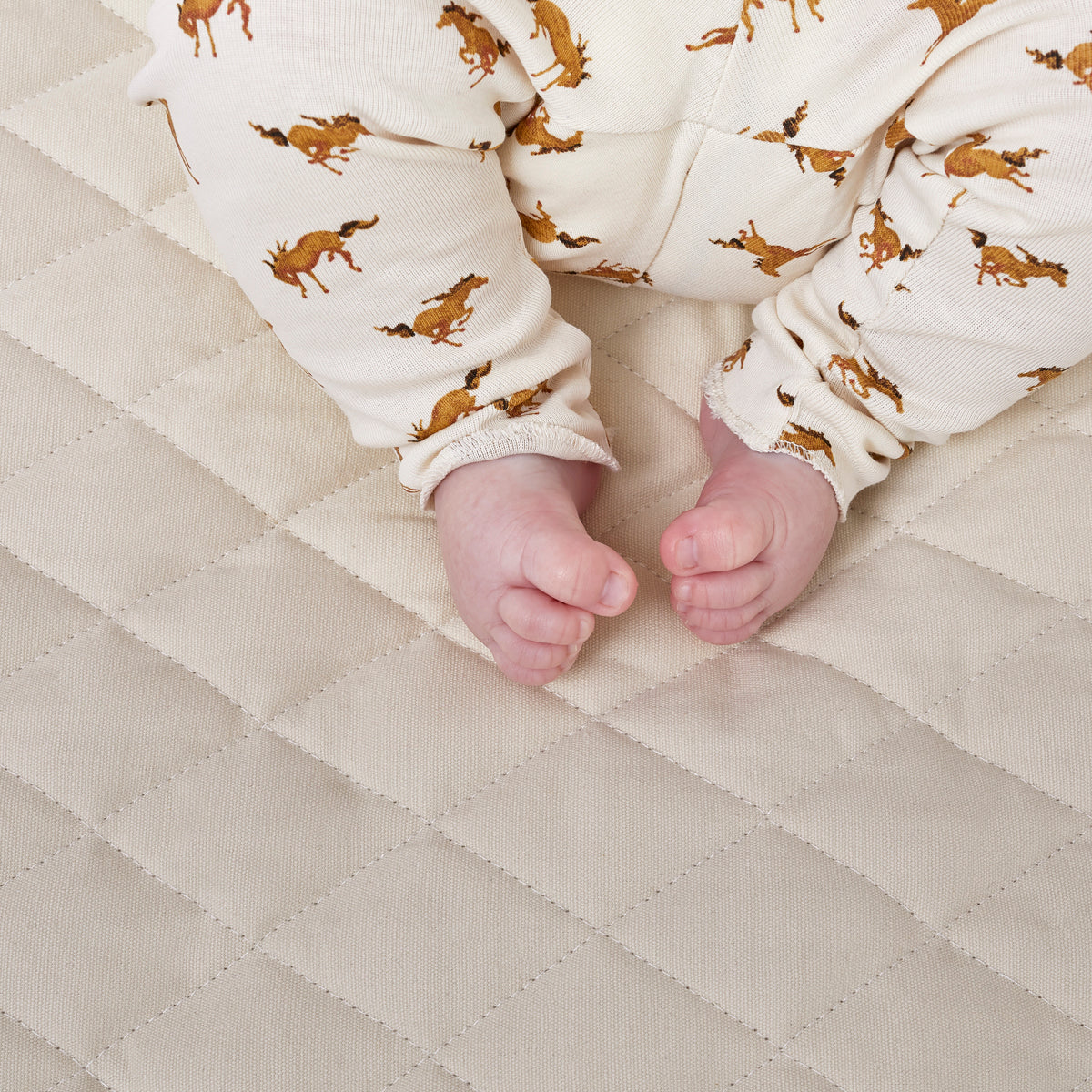 The Little Green Sheep Quilted Baby Playmat