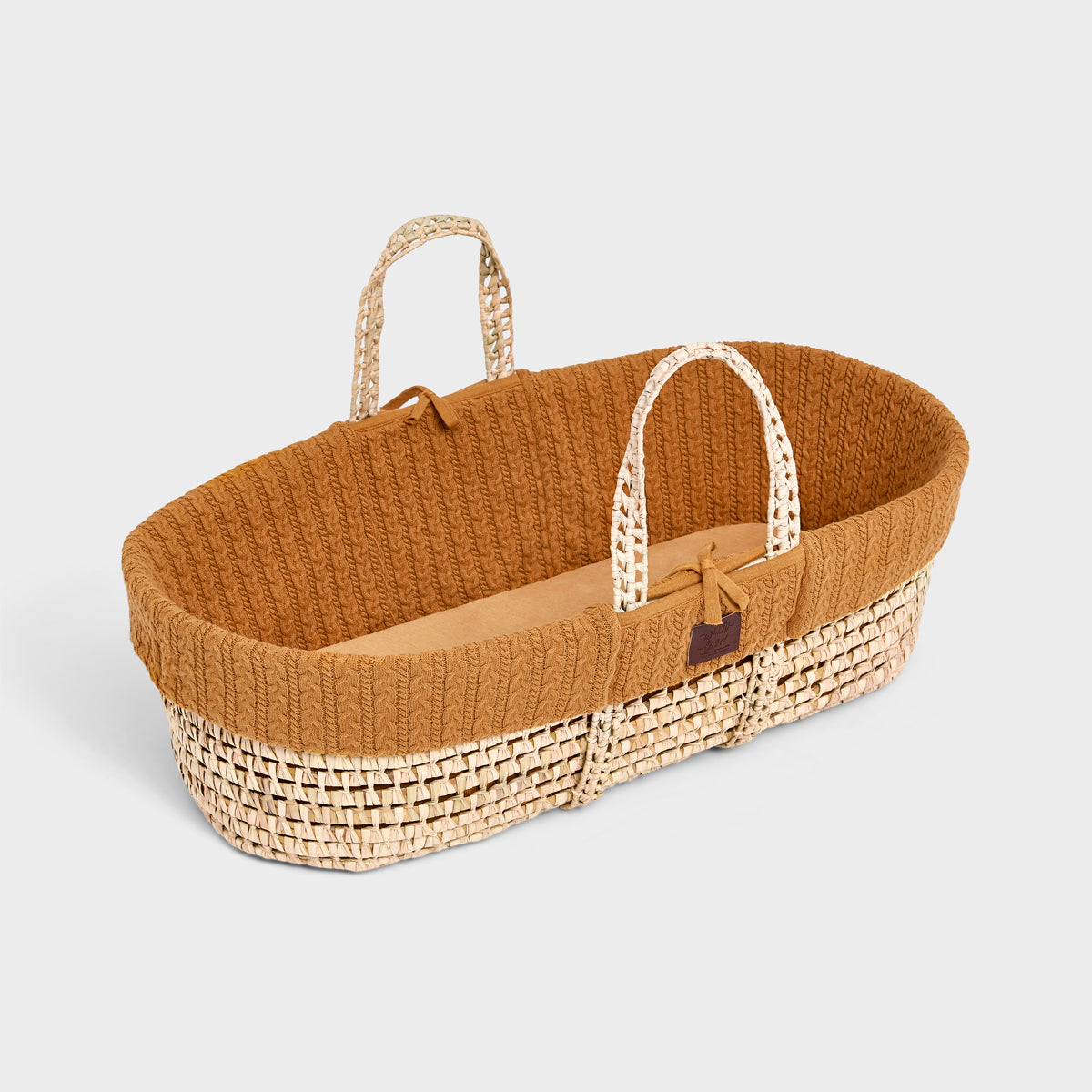 The Little Green Sheep Natural Knitted Moses Basket & Mattress