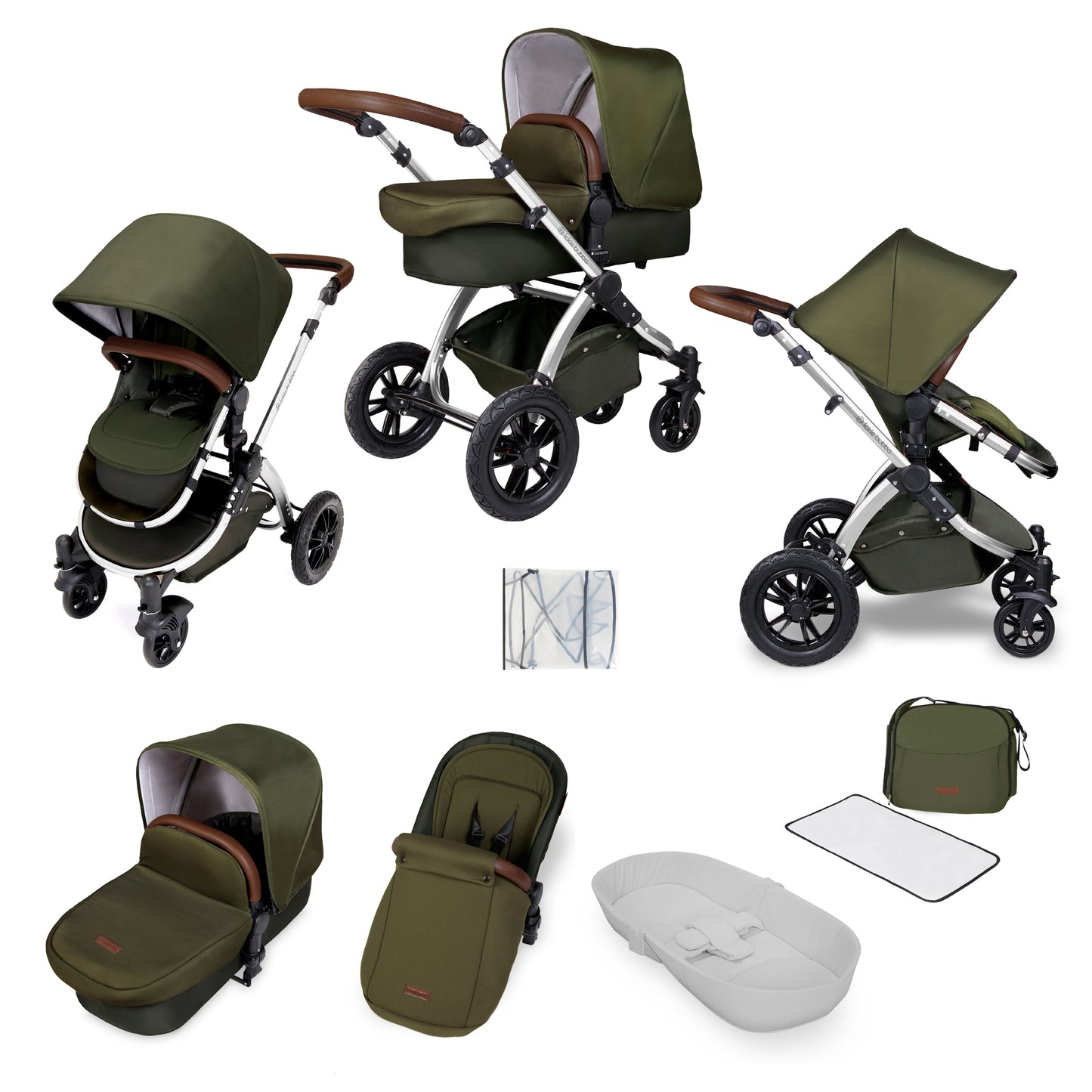 Ickle Bubba Stomp V4 2 In 1 Carrycot & Pushchair