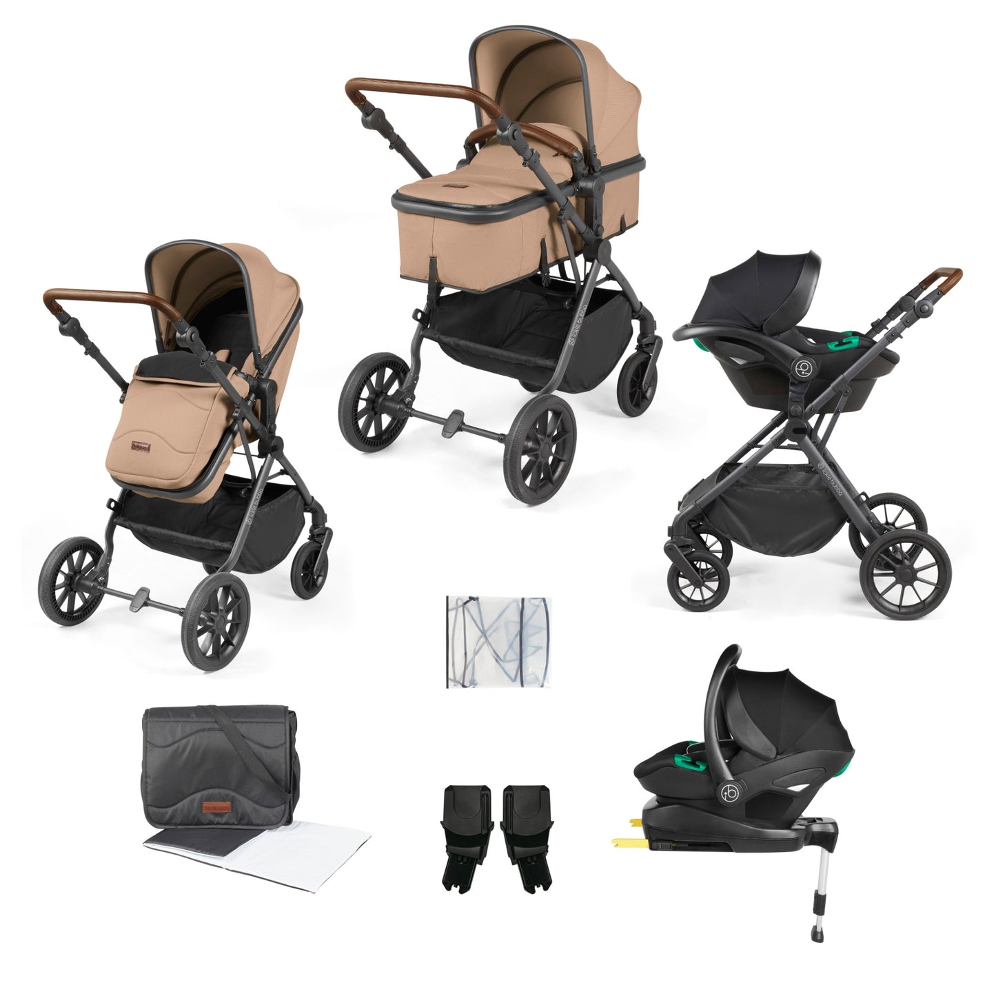 Ickle Bubba Cosmo All-in-One I-Size Travel System with Isofix Base