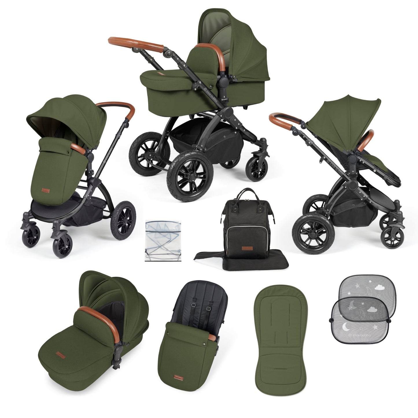 Ickle Bubba Stomp Luxe 2 in 1 Plus Pushchair & Carrycot