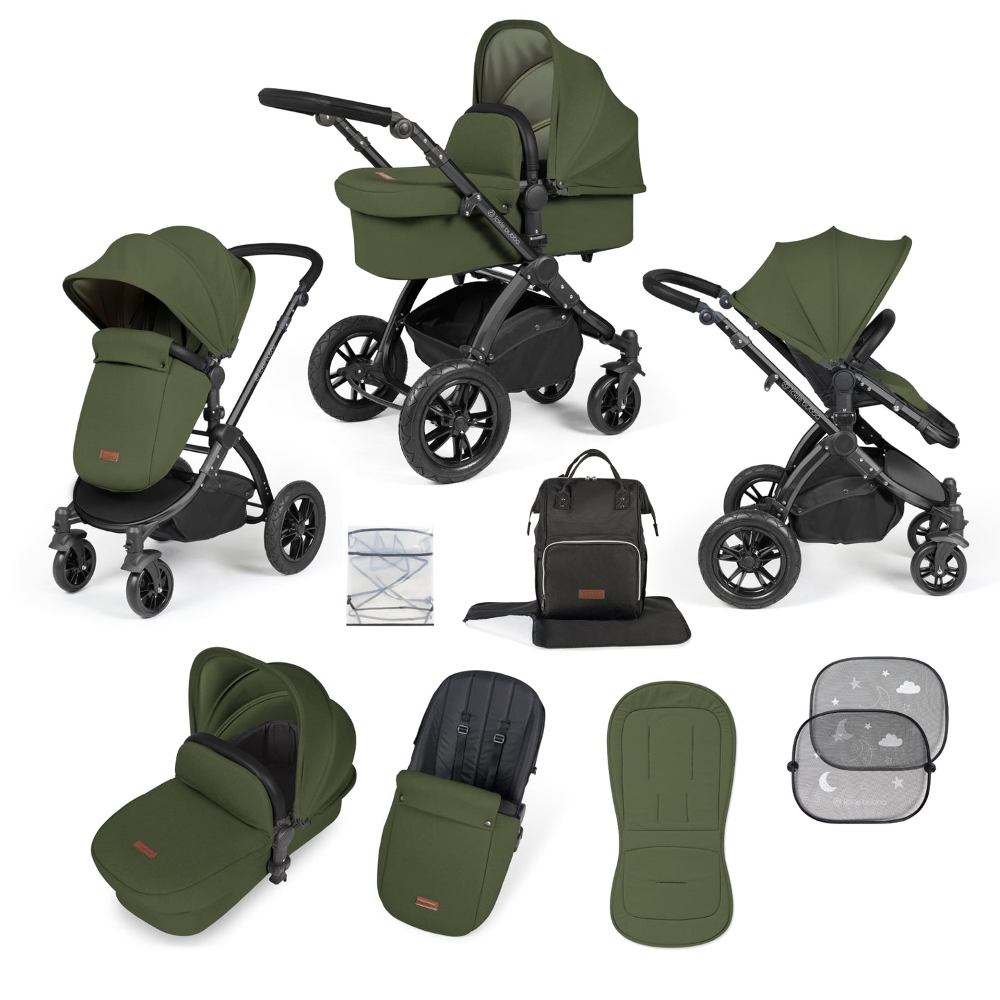 Ickle Bubba Stomp Luxe 2 in 1 Plus Pushchair & Carrycot