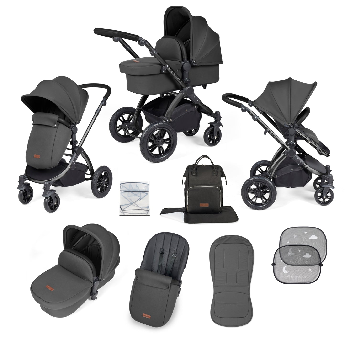 Ickle Bubba Stomp Luxe 2 in 1 Plus Pushchair & Carrycot