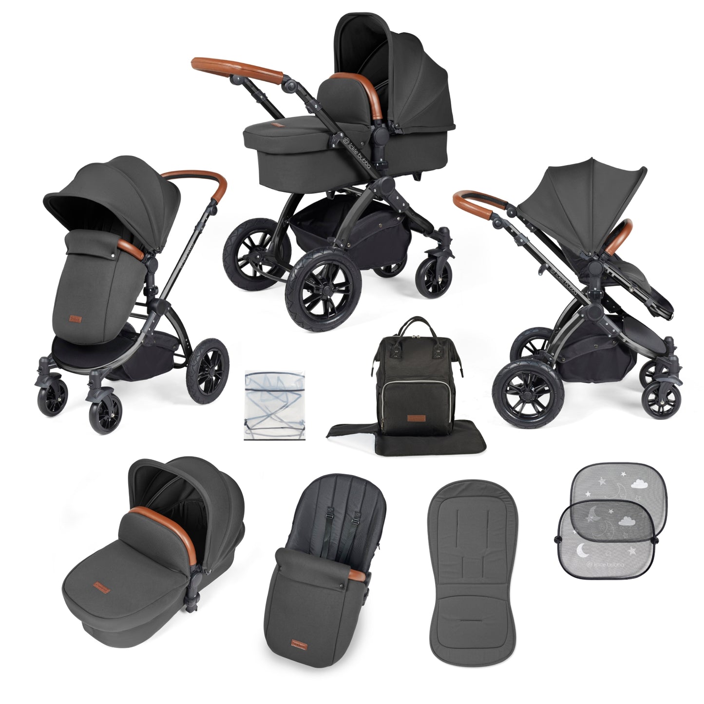 Ickle Bubba Stomp Luxe 2 in 1 Plus Pushchair & Carrycot