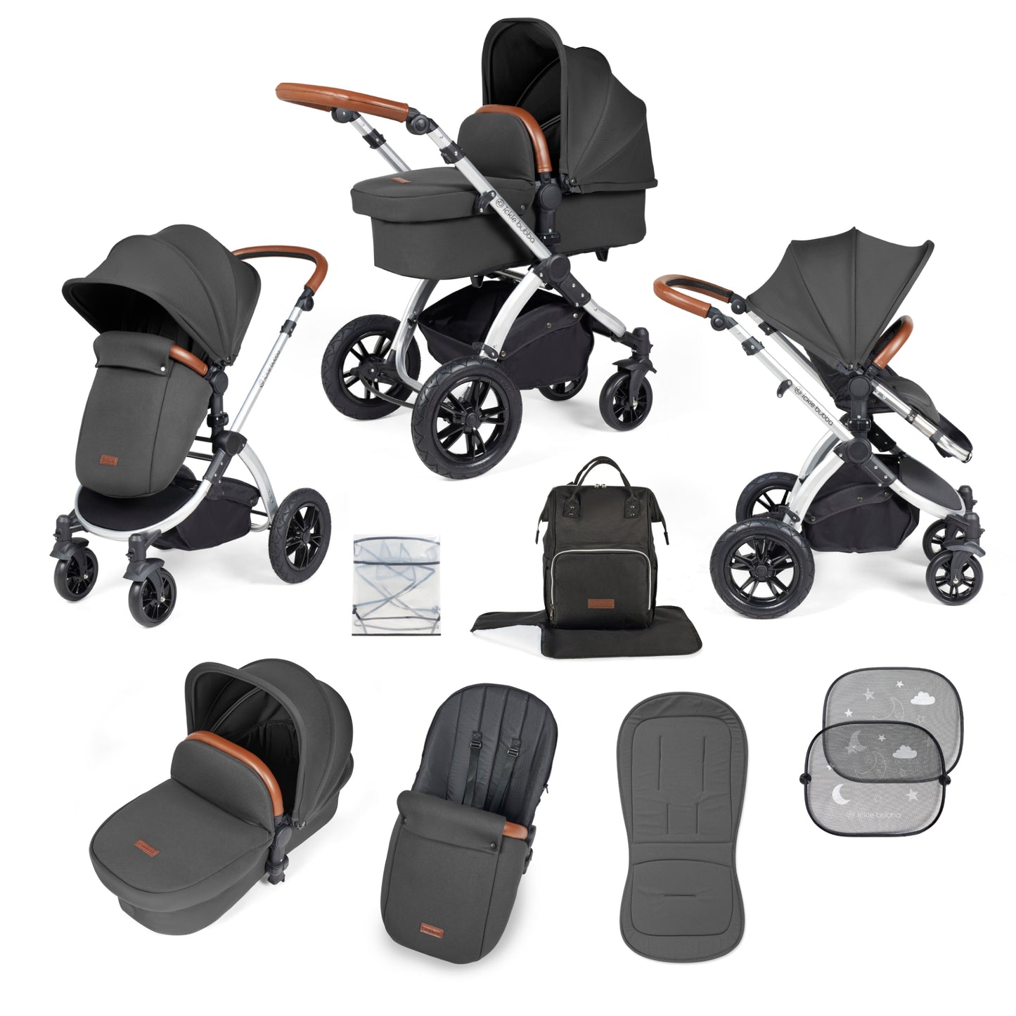 Ickle Bubba Stomp Luxe 2 in 1 Plus Pushchair & Carrycot