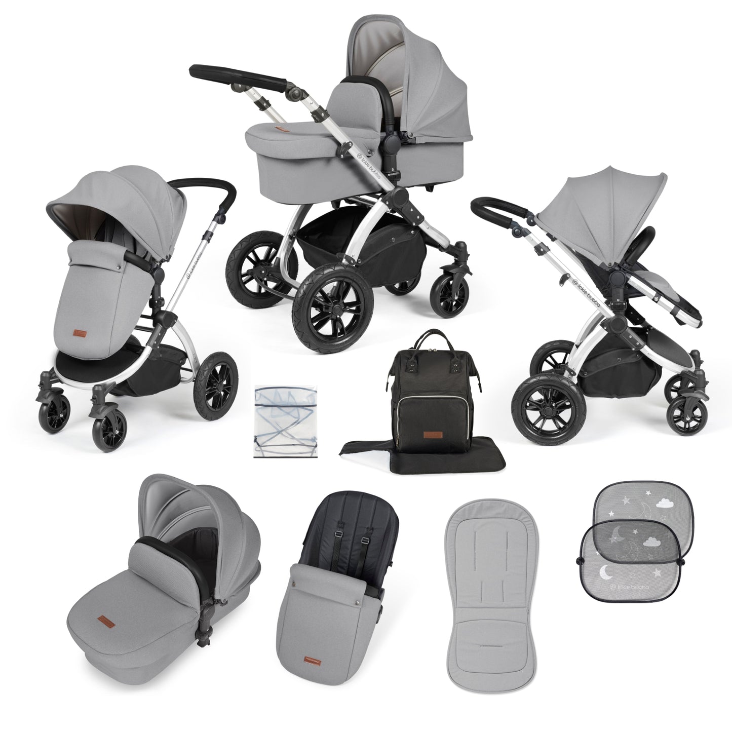 Ickle Bubba Stomp Luxe 2 in 1 Plus Pushchair & Carrycot