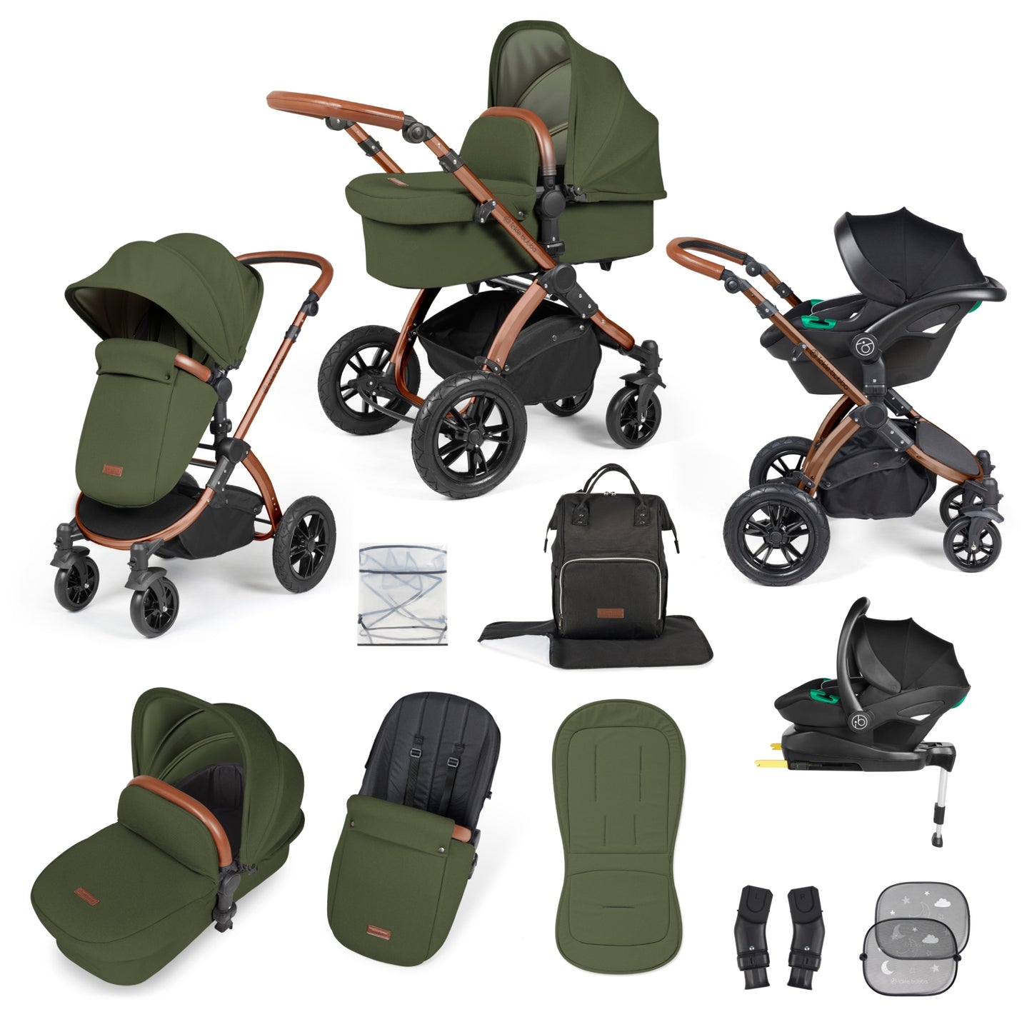 Ickle Bubba Stomp Luxe All-in-One Travel System with Isofix Base