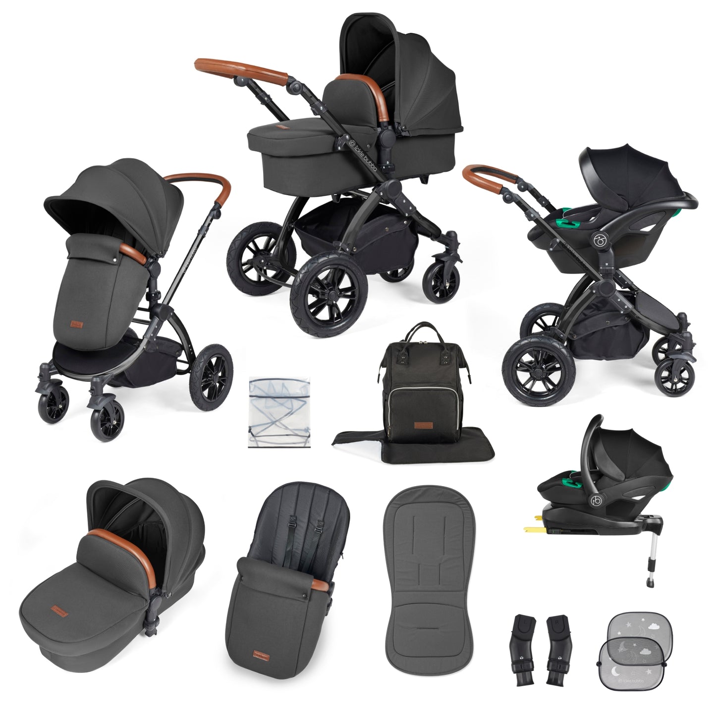 Ickle Bubba Stomp Luxe All-in-One Travel System with Isofix Base