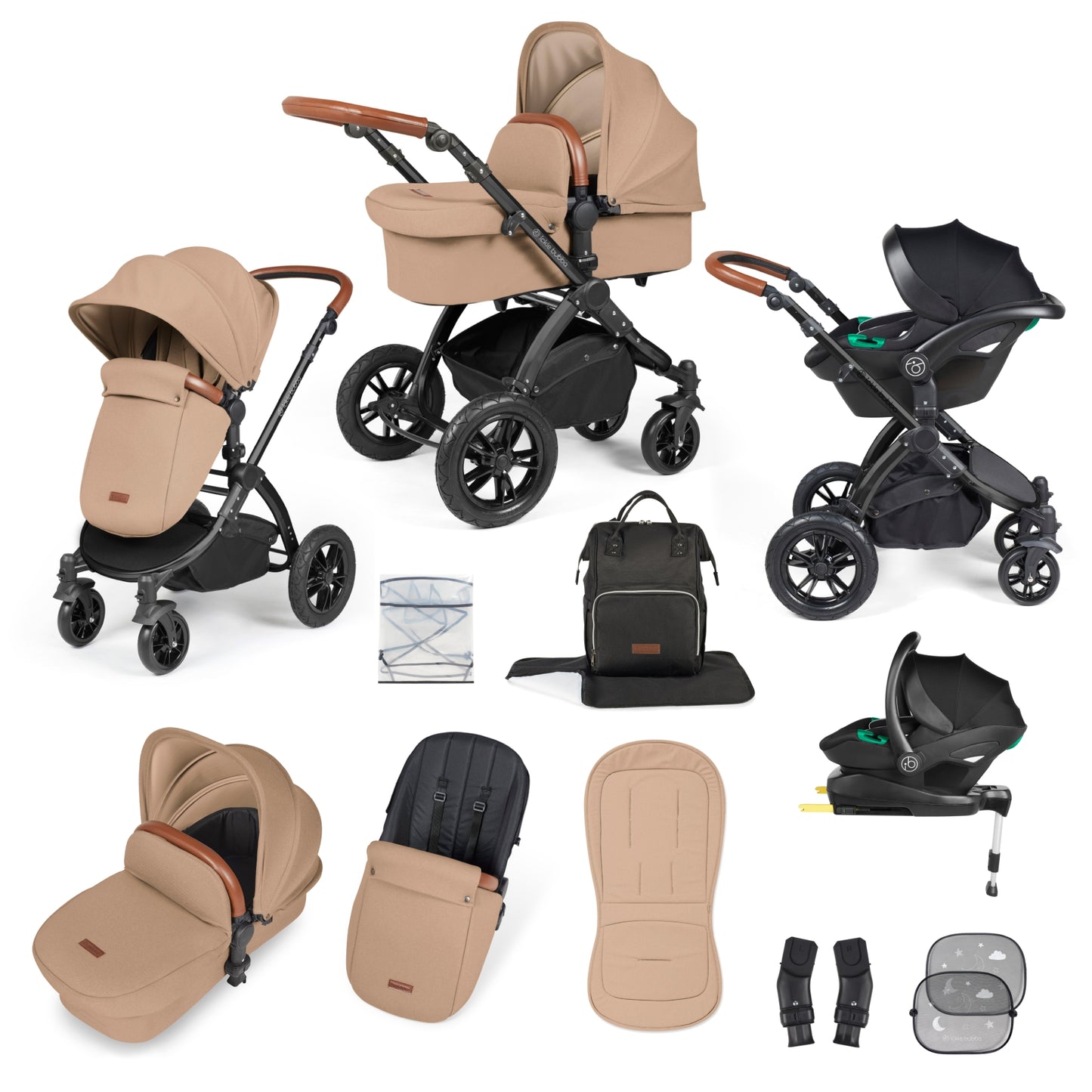 Ickle Bubba Stomp Luxe All-in-One Travel System with Isofix Base