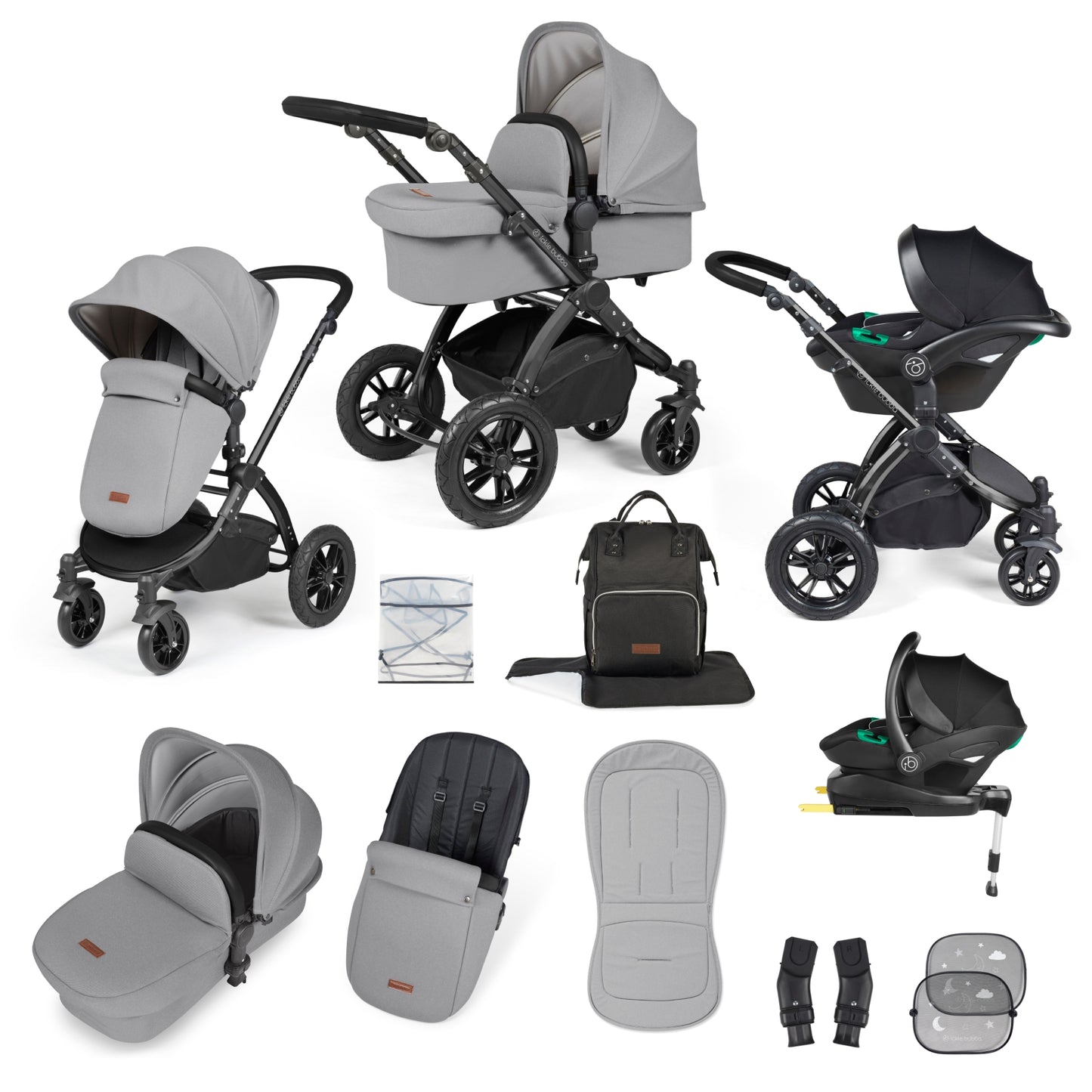 Ickle Bubba Stomp Luxe All-in-One Travel System with Isofix Base