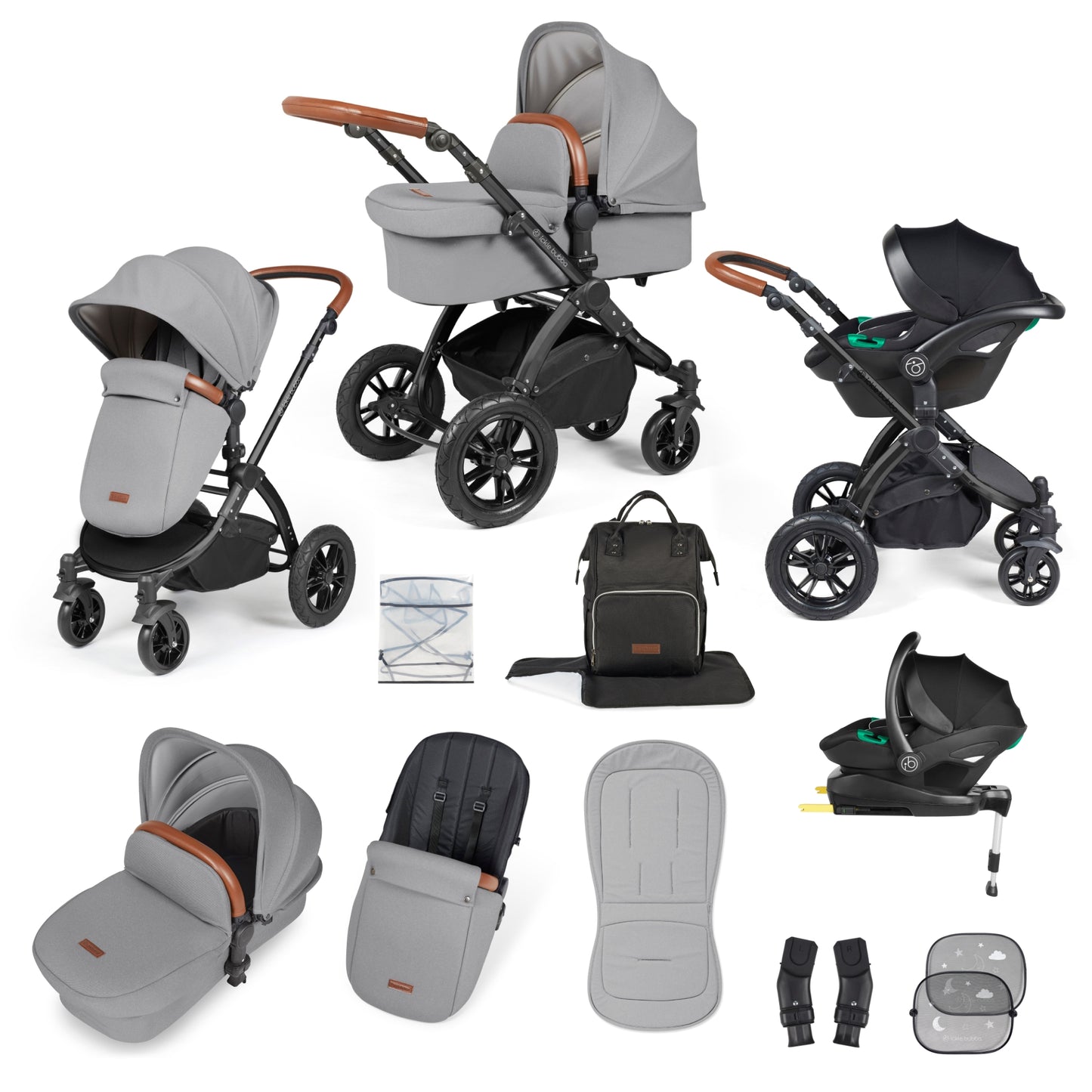 Ickle Bubba Stomp Luxe All-in-One Travel System with Isofix Base