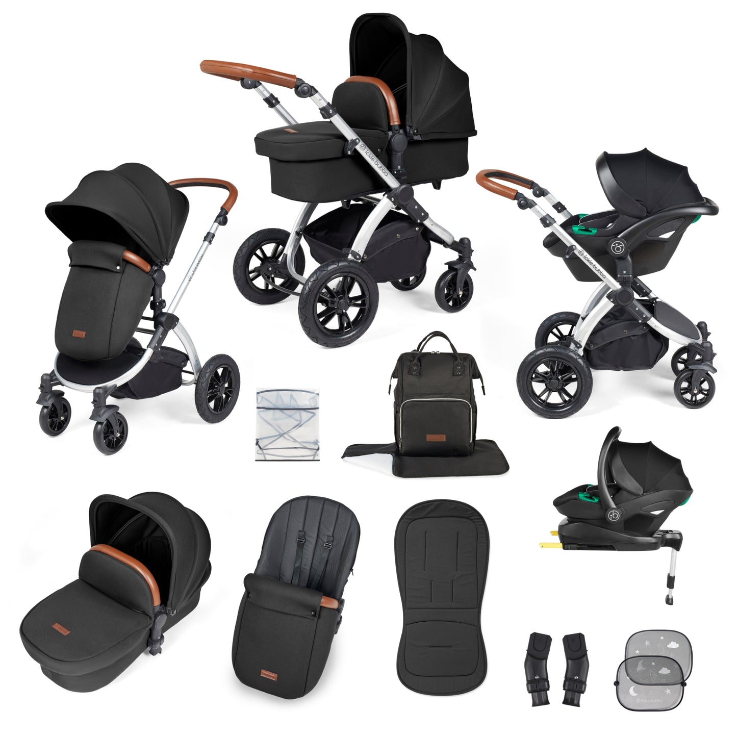 Ickle Bubba Stomp Luxe All-in-One Travel System with Isofix Base