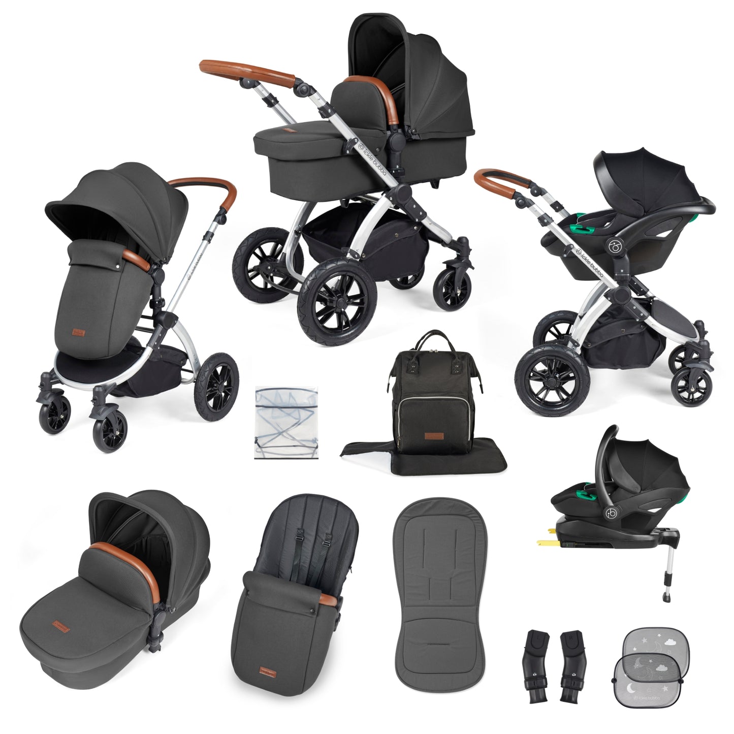 Ickle Bubba Stomp Luxe All-in-One Travel System with Isofix Base