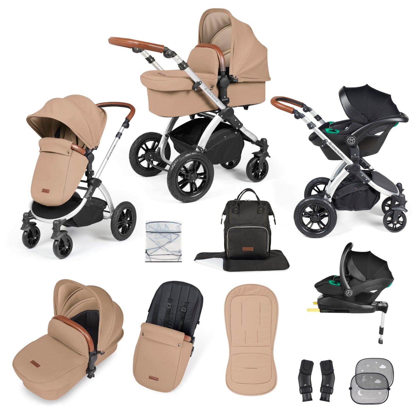 Ickle Bubba Stomp Luxe All-in-One Travel System with Isofix Base