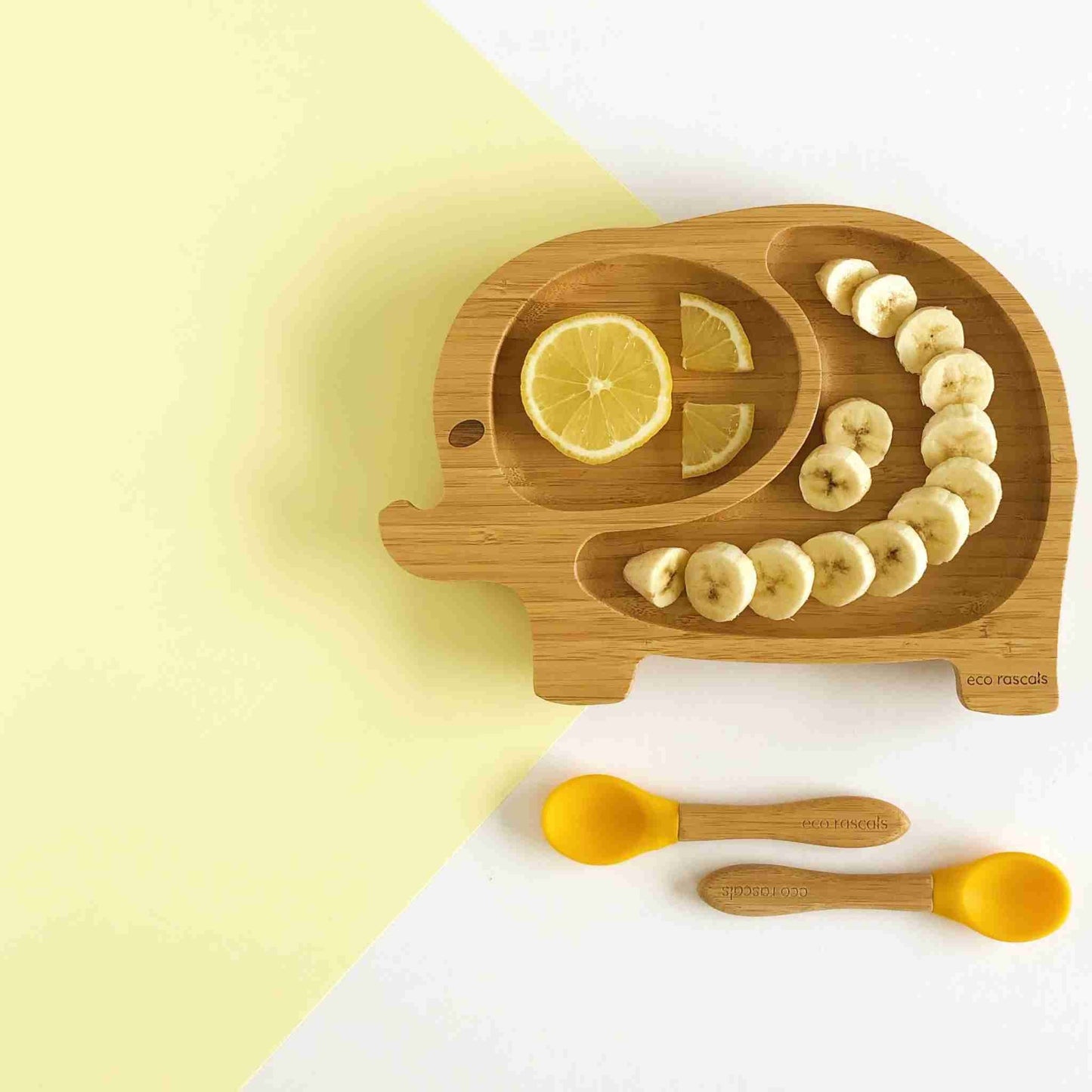 Eco Rascals Bamboo Toddler Elephant Suction Plate