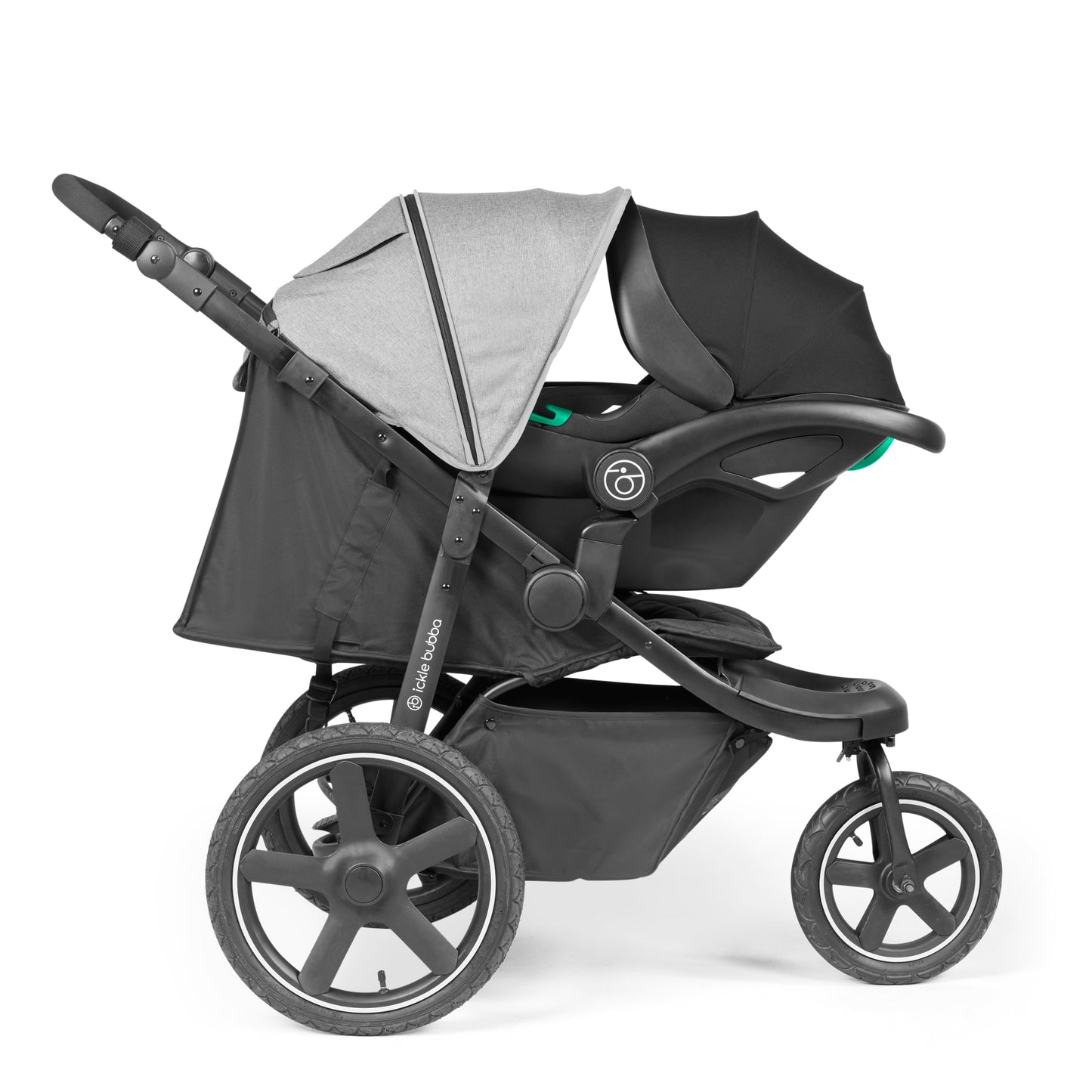 Ickle Bubba Venus Prime Jogger I-Size Travel System with Newborn Cocoon & Isofix Base