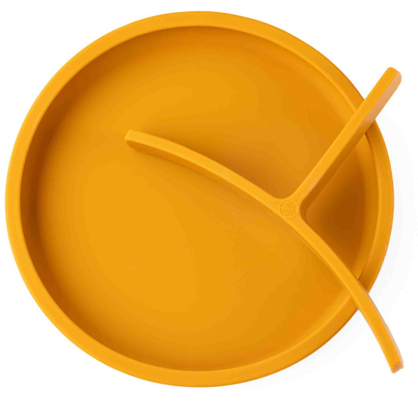 Eco Rascals Silicone Plate With Removable Divider - Mustard