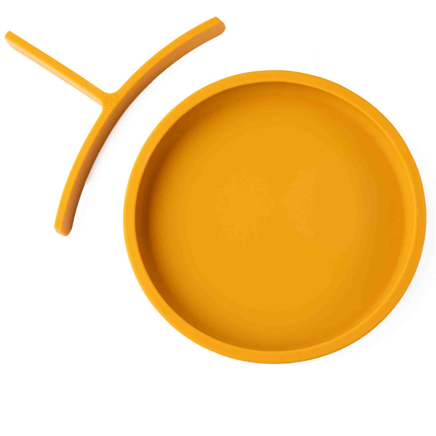 Eco Rascals Silicone Plate With Removable Divider - Mustard