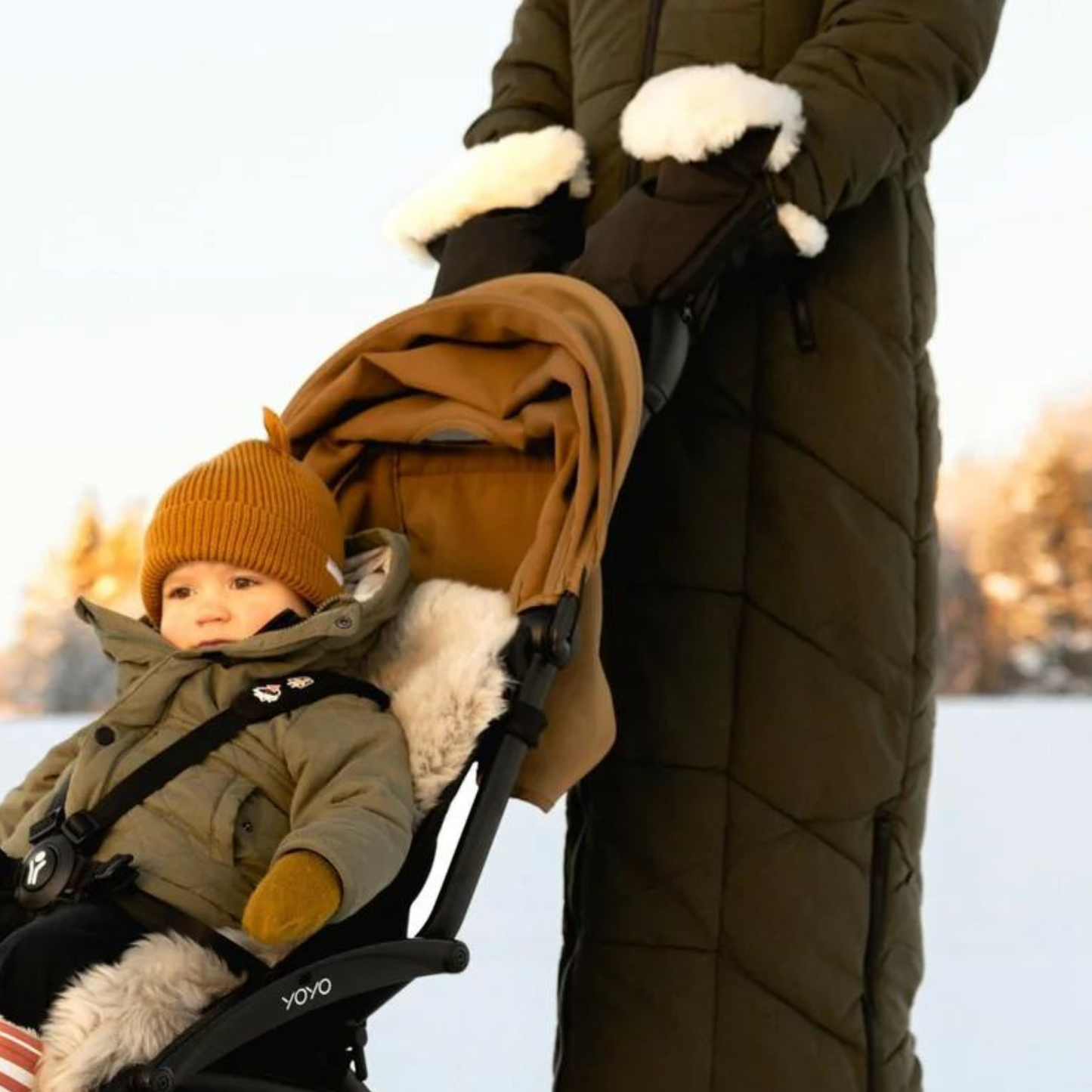 Naturally Sheepskins Deluxe Stroller Hand Mittens