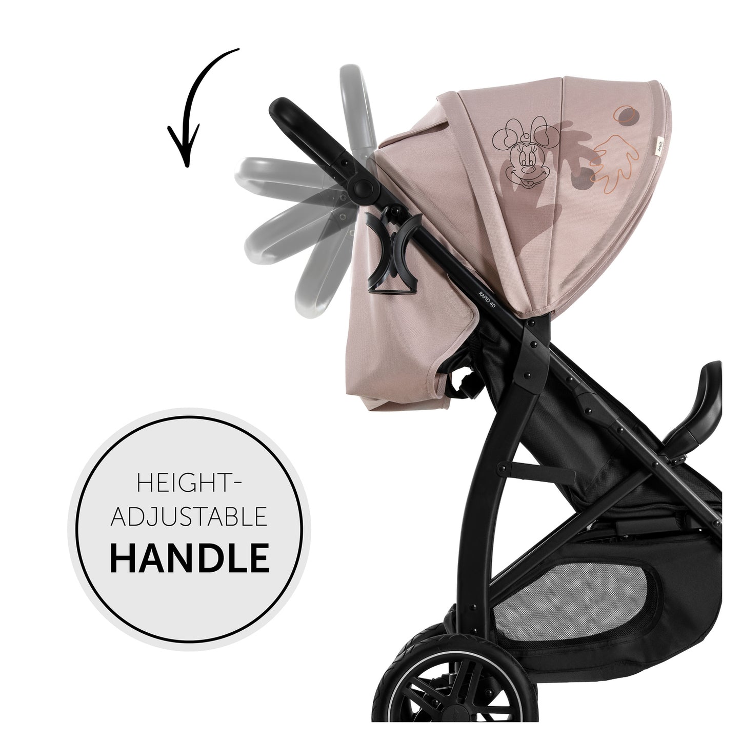 hauck Disney Rapid 4D Pushchair - Minnie Mouse Rose