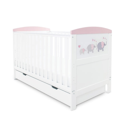 Ickle Bubba Coleby Style Cot Bed with Under Drawer