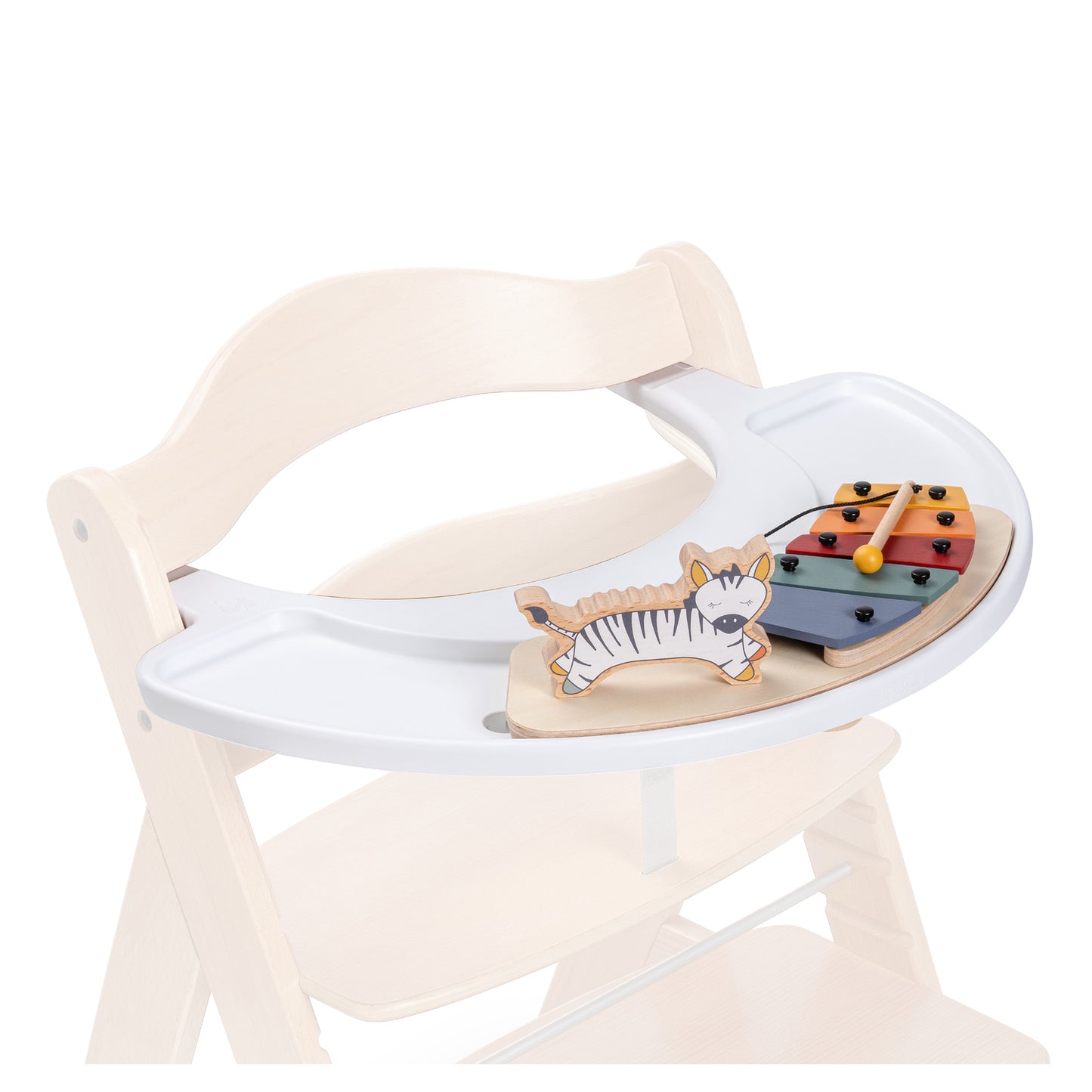 hauck Alpha Play Music Set Wooden Highchair Playset and Tray