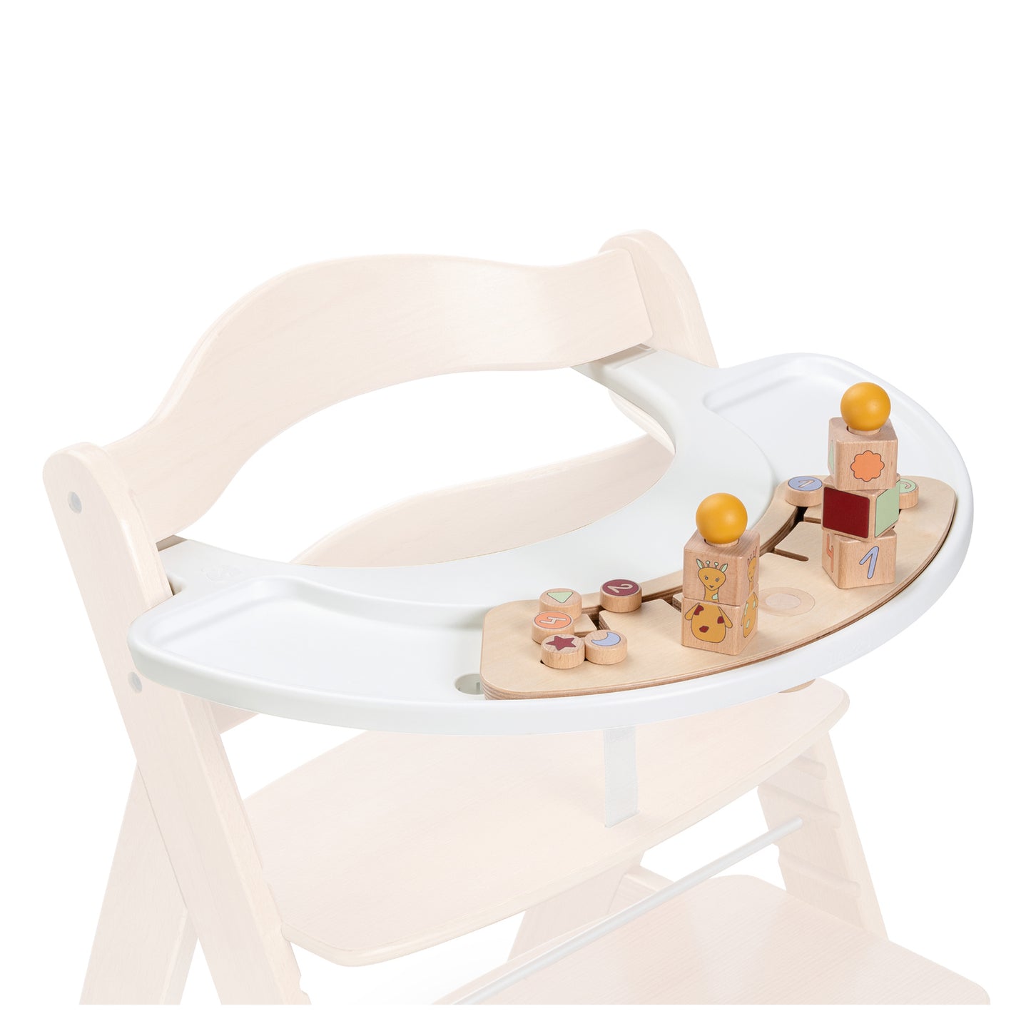 hauck Alpha Play Sorting Set Wooden Highchair Playset and Tray