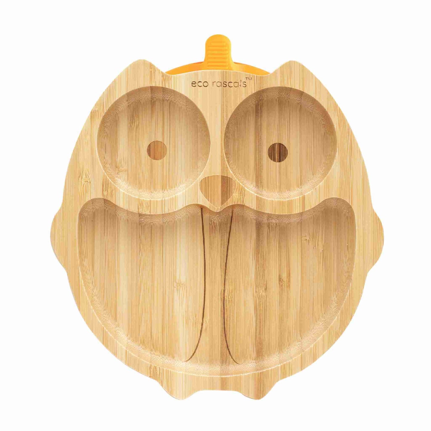 Eco Rascals Bamboo Owl Shaped Suction Plate