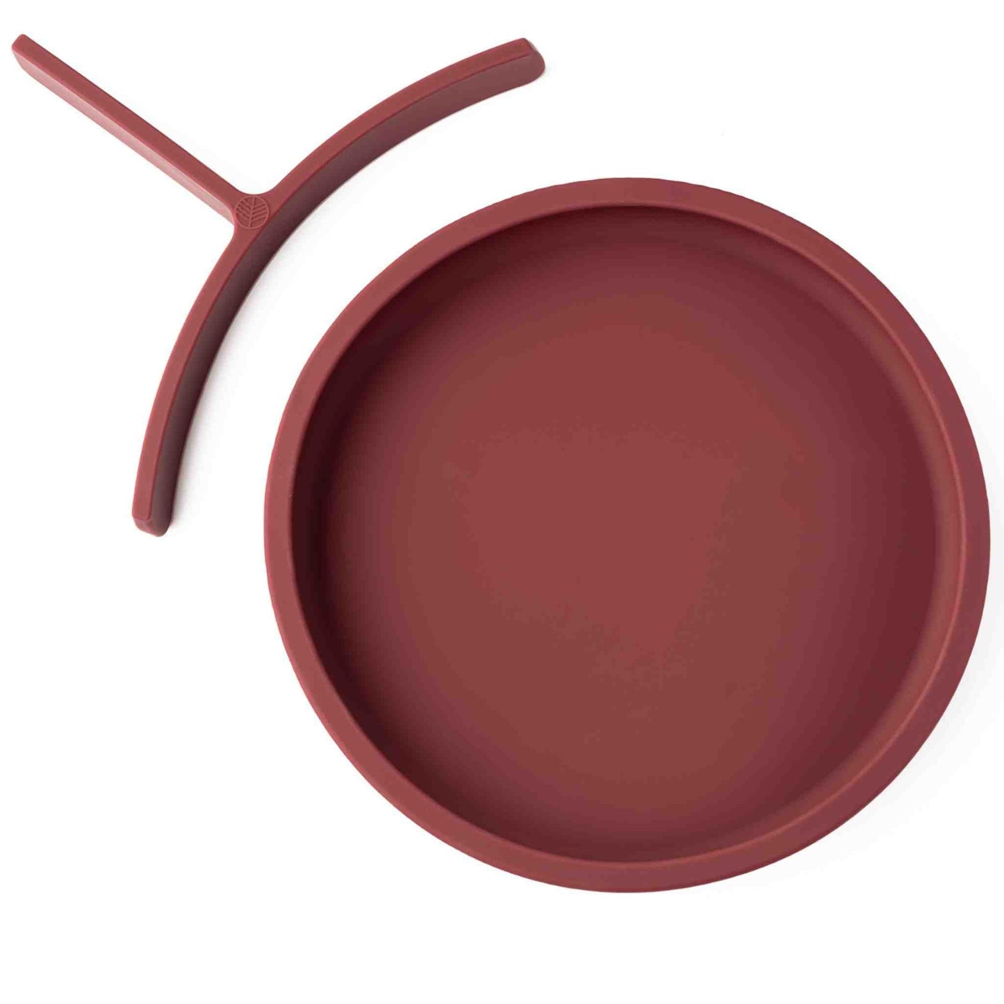 Eco Rascals Silicone Plate With Removable Divider - Burgundy