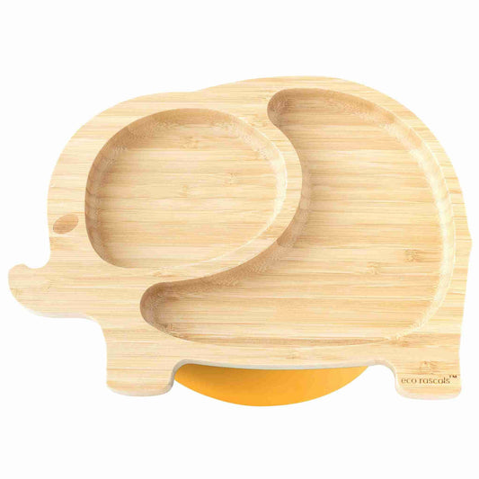 Eco Rascals Bamboo Toddler Elephant Suction Plate