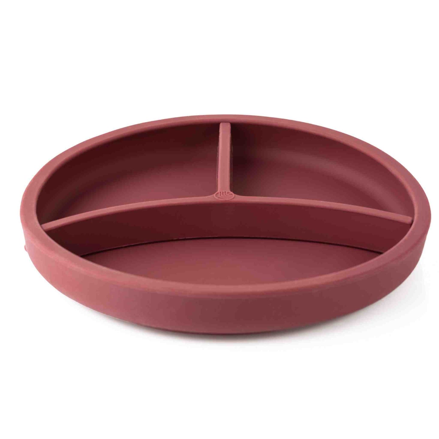 Eco Rascals Silicone Plate With Removable Divider - Burgundy