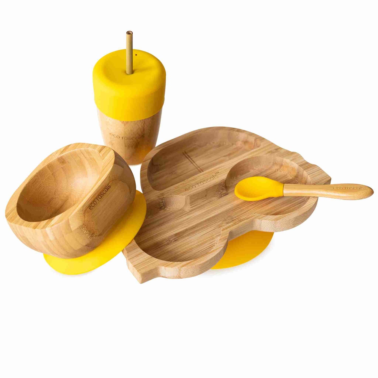 Eco Rascals Bamboo Car Plate Weaning Set