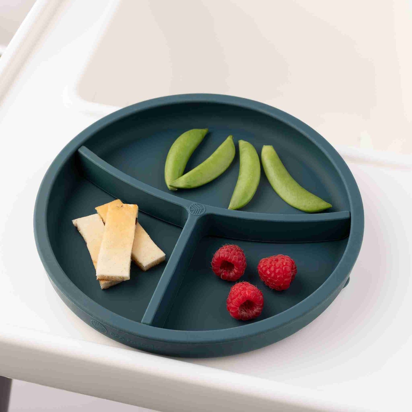 Eco Rascals Silicone Plate With Removable Divider - Teal