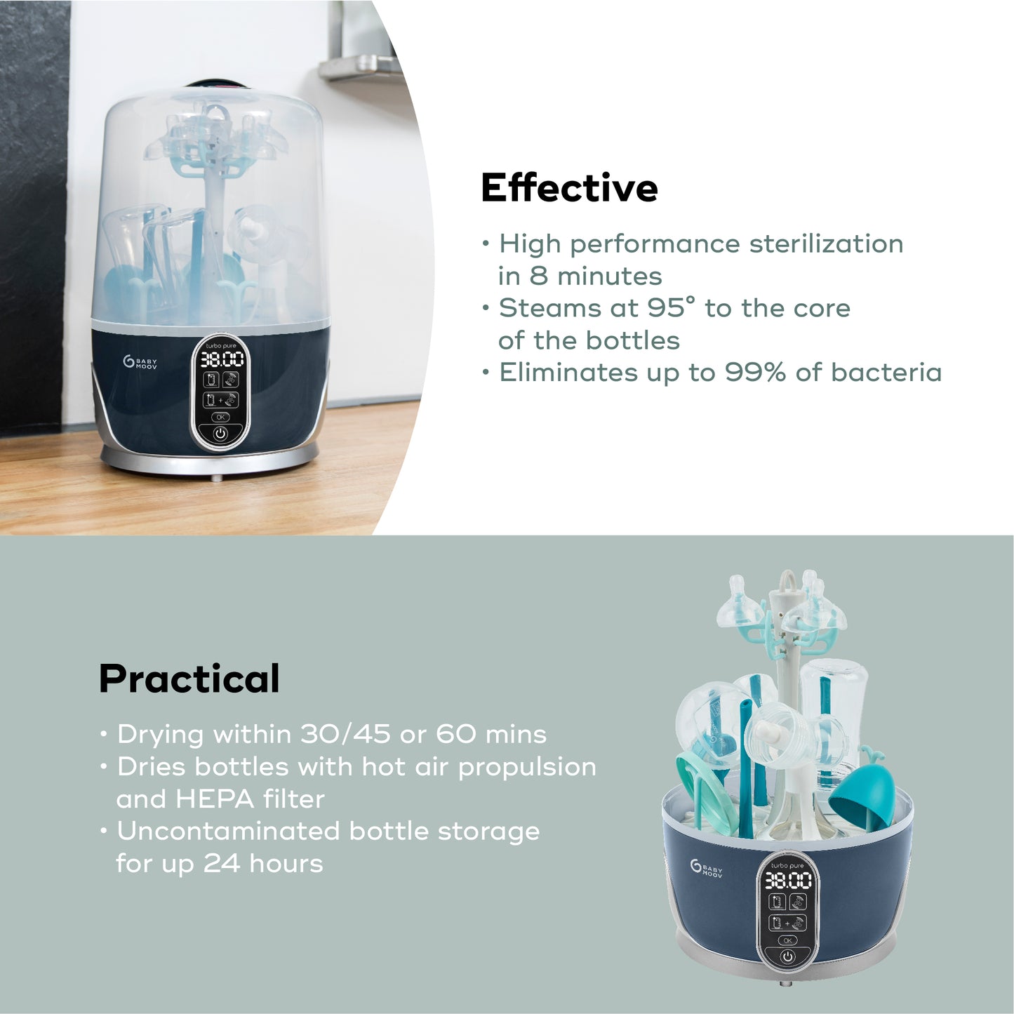 Babymoov Turbo Pure Steriliser & Dryer