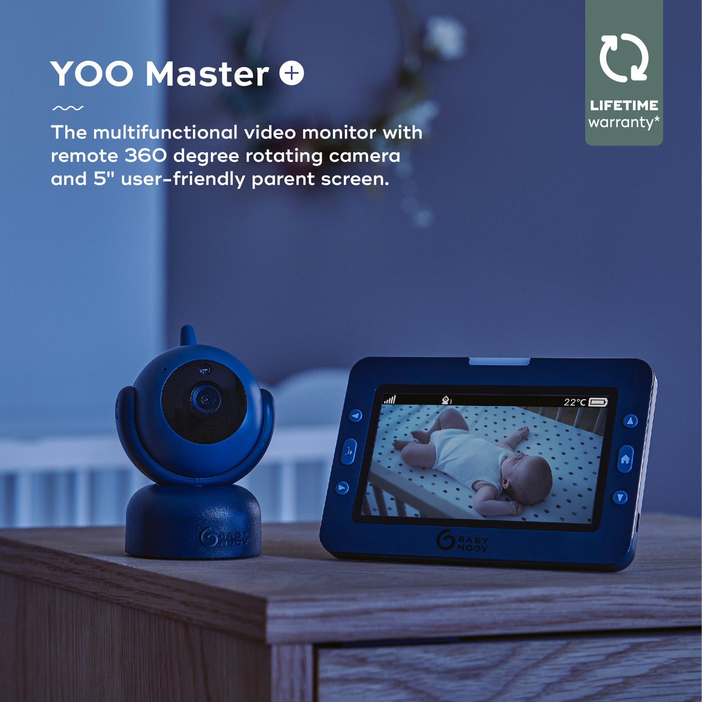 Babymoov Yoo Master Plus Motorised Video Baby Monitor