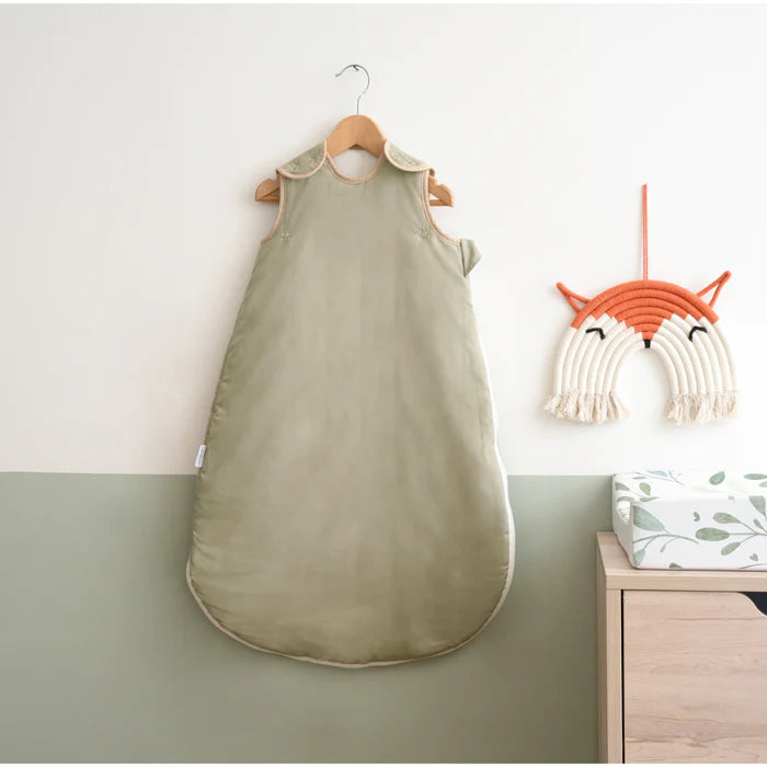 Clair de Lune Bedtime Bundle: Organic Wicker Basket with Rocking Stand, Mattress Protector, Sheet, Sleeping Bag & Cellular Blanket