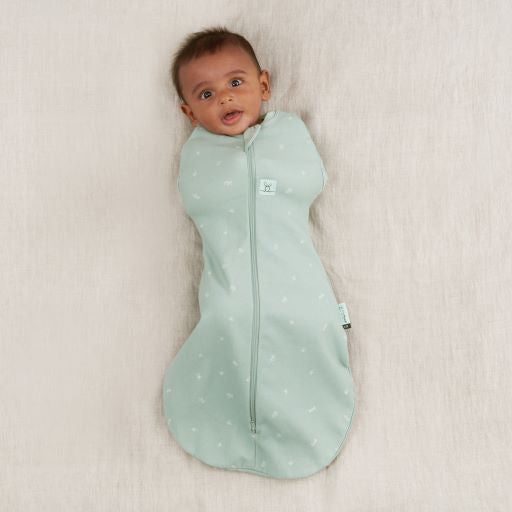 ErgoPouch - Organic Summer Cocoon Swaddle Sleeping Bag - Sage - 0.2 TOG